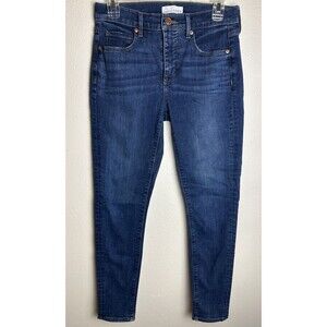 LOFT Women’s Skinny Jeans Size 4 Dark Wash Stretch Denim Mid Rise